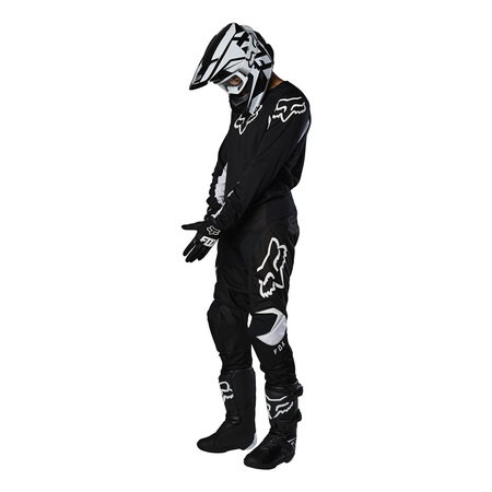 Bluza motocyklowa cross / mx FOX 180 PRIX BLACK/WHITE czarny biały