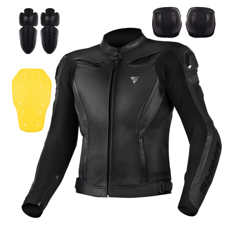 Kurtka motocyklowa skórzane Shima CHASE czarny