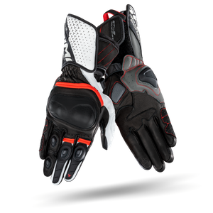 Rękawice motocyklowe Shima ST-3 biały/czerwony