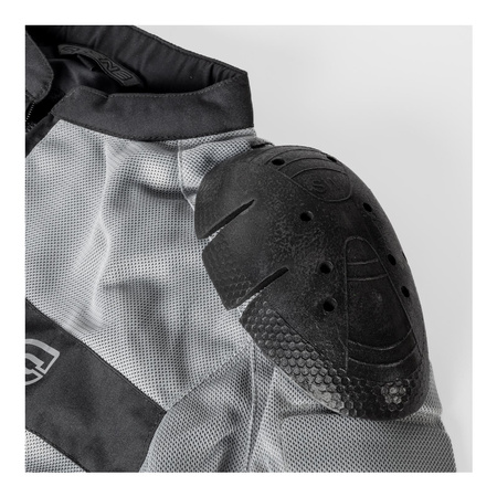Kurtka motocyklowa tekstylna miejska OZONE DART SILVER czarna