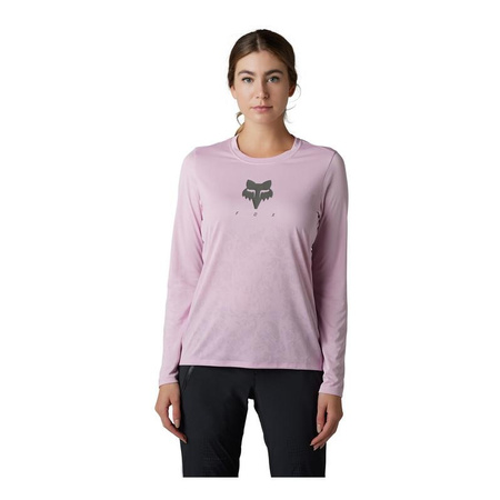 Koszulka na rower damska FOX LADY RANGER Z DŁUGIM RĘKAWEM TRU DRI BLUSH różowy fioletowy