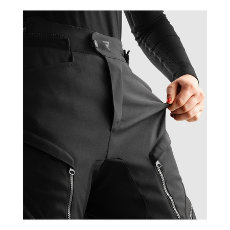 Spodnie motocyklowe tekstylne damskie REBELHORN HARDY 3.0 LADY SHORT BLACK czarny