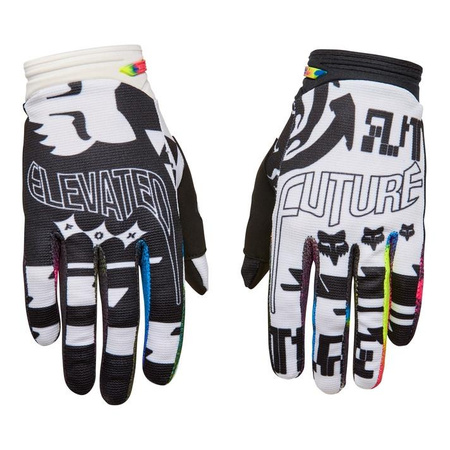 Rękawice cross FOX 180 IMAGE COSMO WHITE/BLACK biały czarny