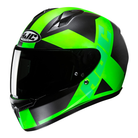 Kask motocyklowy integralny HJC C10 Tez fluo zielony/czarny