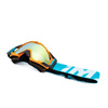 Gogle motocyklowe IMX Sand Orange Matt/Blue/White - Szyba Orange Iridium + Clear (2 Szyby W Zestawie)