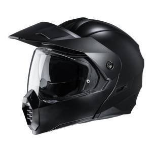 Kask motocyklowy szczękowy z daszkiem HJC C80 matowy czarny