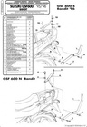 Kappa stelaż kufra centralnego Suzuki GSF 600 bandit / s (96-99), gsf 1200 bandit (96-99) ( bez płyty )