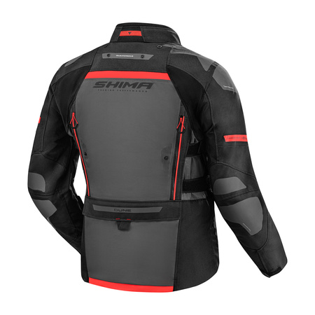 Kurtka motocyklowa SHIMA DUNE RED czarny szary czerwony