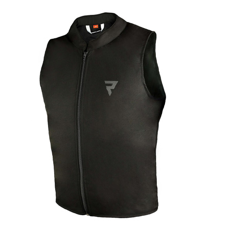 Kurtka motocyklowa skórzana Rebelhorn REBEL czarny-żółty fluo