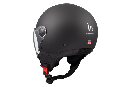 Kask motocyklowy MT STREET S SOLID MATT BLACK czarny mat