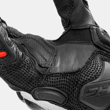 Rękawice motocyklowe sportowe skórzane Shima RS-3 biały