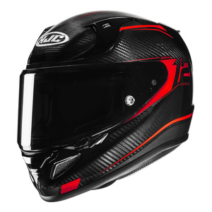 Kask motocyklowy integralny HJC RPHA 12 Carbon Keres czarny/czerwony