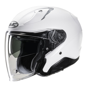 Kask motocyklowy otwarty HJC F31 perłowy biały