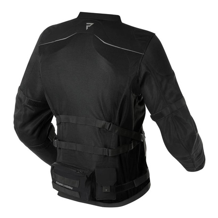 Kurtka motocyklowa tekstylna miejska Rebelhorn BRUTALE czarny