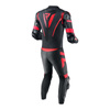 Kombinezon motocyklowy dwuczęściowy REBELHORN REBEL BLACK/FLO RED czarny czerwony fluo szary