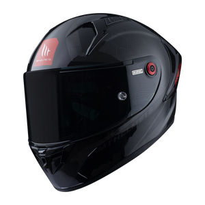 Kask motocyklowy MT KRE+ S SOLID GLOSS CARBON/BLACK czarny