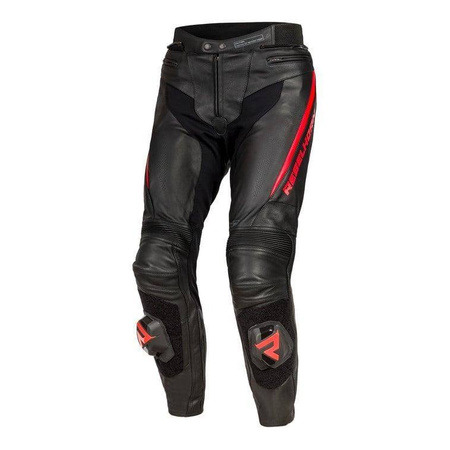 Kombinezon motocyklowy dwuczęściowy REBELHORN FIGHTER BLACK/FLO RED czarny czerwony fluo