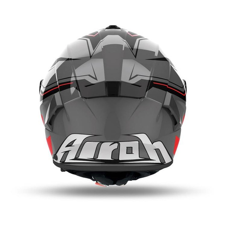Kask motocyklowy AIROH SPARK 2 DART RED GLOSS czerwony szary czarny