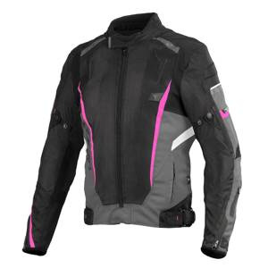 Kurtka motocyklowa damska SECA AIRFLOW II LADY FUCHSIA różowy czarny