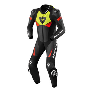 Kombinezon motocyklowy jednoczęściowy REVIT ARGON 2 BLACK/NEON YELLOW czarny czerwony fluo żółty fluo