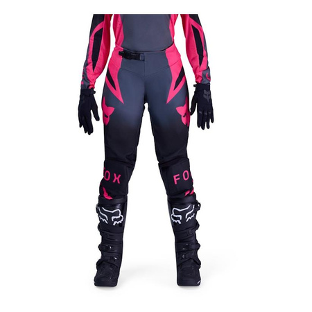 Spodnie cross damskie FOX LADY 180 SHIELD BLACK/PINK czarny różowy