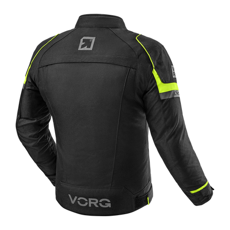 Kurtka motocyklowa VORG HORNET FLUO czarny żółty fluo