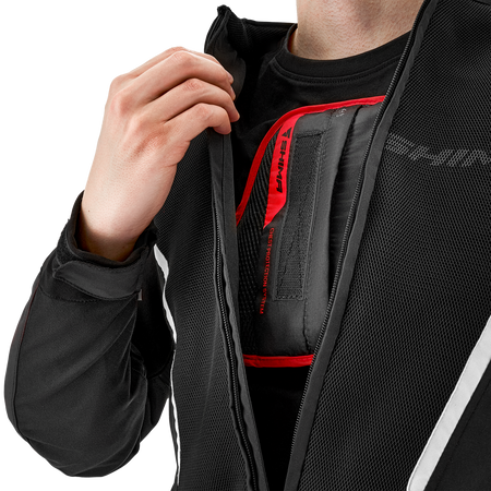 Kurtka motocyklowa tekstylna miejska Shima MESH PRO 2.0 czarny/biały