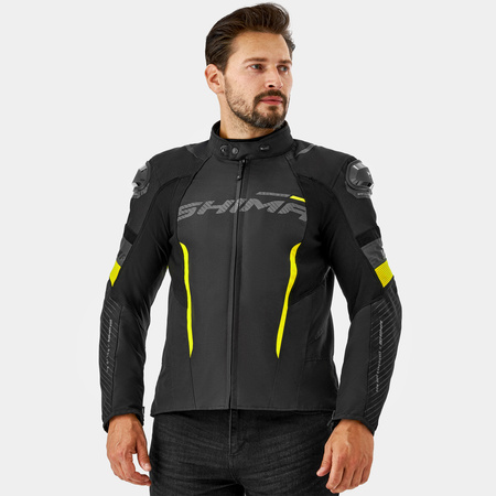 Kurtka motocyklowa tekstylna miejska/sportowa Shima SOLID 2.0 fluo