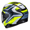 Kask motocyklowy integralny HJC F71 Fes żółty/niebieski