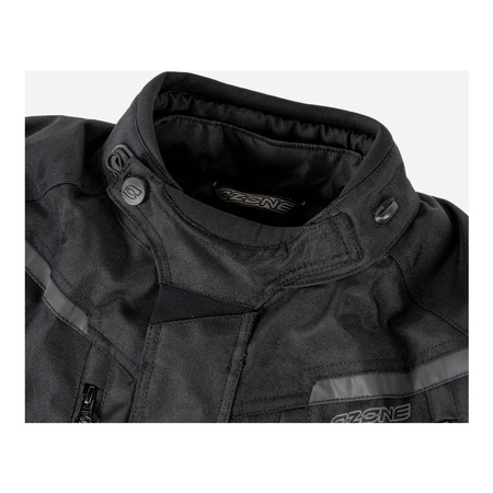 Kurtka motocyklowa tekstylna OZONE TOUR III czarna