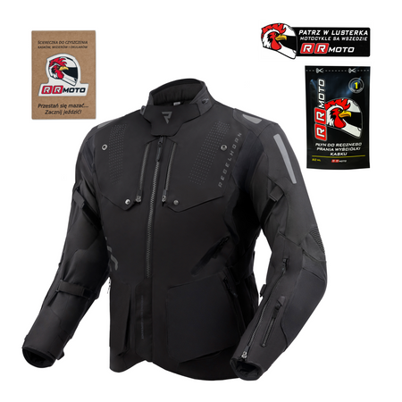 Kurtka motocyklowa tekstylna miejska/turystyczna Rebelhorn HIKER IV czarny