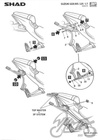 Stelaż boczny 3P SHAD kufra motocyklowego do Suzuki GSX-S 125