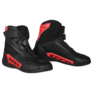 Buty motocyklowe SECA APEX PRO FLUO RED czarny czerwony fluo