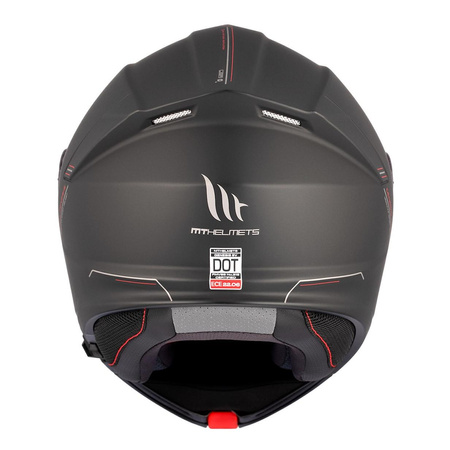 Kask motocyklowy MT GENESIS SV SOLID MATT BLACK czarny mat