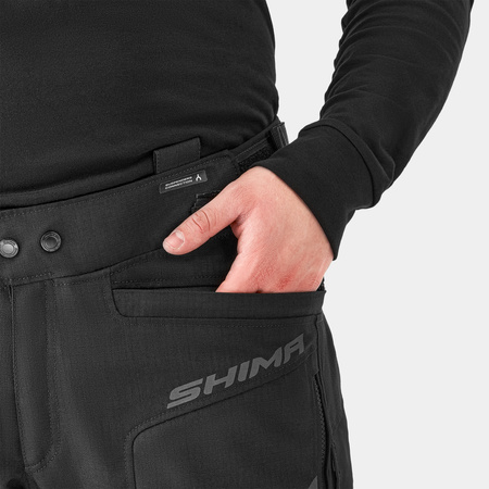 Spodnie motocyklowe SHIMA TRACKER BLACK czarny