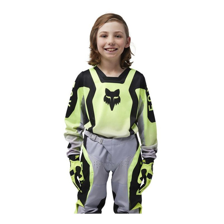 Bluza motocyklowa dziecięca FOX Junior 180 Lean Fluorescent Yellow