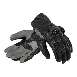 Rękawice motocyklowe sportowe Rebelhorn ST krótkie czarny-szary