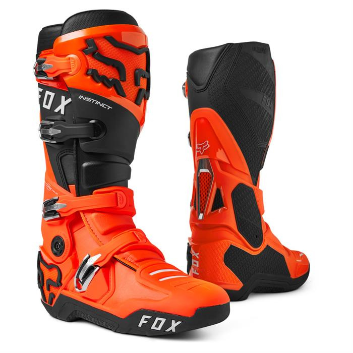 Buty motocyklowe cross offroad mtb FOX Instinct 2.0 Fluo pomarańczowy