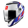 Kask motocyklowy MT THUNDER 4 SV ERGO GLOSS PEARL BLUE biały niebieski czerwony