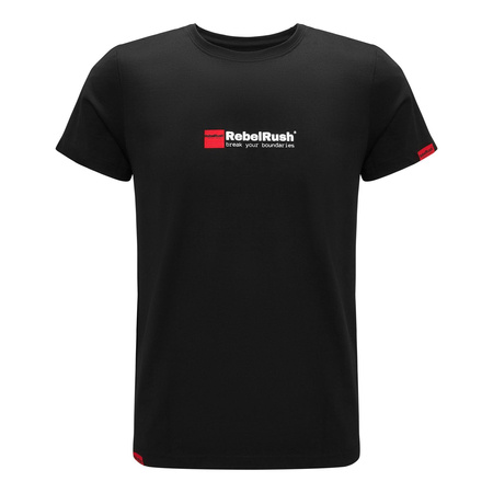 Koszulka codzienna T-shirt REBELRUSH MOTO SPORT BLACK czarny