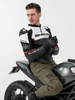 Kurtka motocyklowa sportowa/miejska skórzana Shima BANDIT czerwony