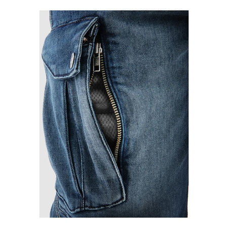Spodnie jeans REBELHORN VANDAL MONOLAYER WASHED BLUE niebieski
