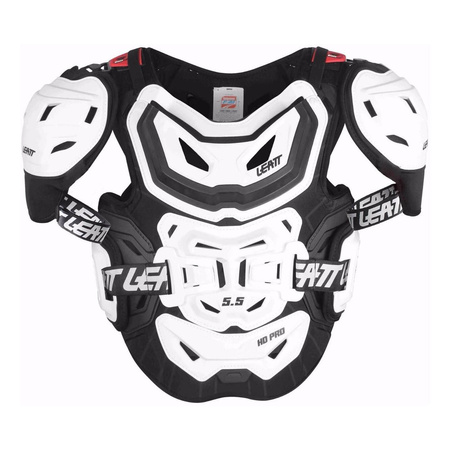 Buzer motocyklowy LEATT CHEST PROTECTOR 5.5 PRO HD WHITE biały czarny