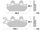 SBS KLOCKI HAMULCOWE KH645 OFF-ROAD SINTER KOLOR ZŁOTY CAN-AM COMMANDER 800/100 '18-'20, YAMAHA YXC/YXM VIKING WOLVERINE, YXE 850 WOLVERINE '18-'20 PRAWY PRZÓD