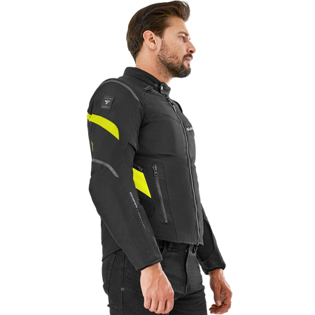 Kurtka motocyklowa tekstylna miejska/turystyczna Shima RUSH 2.0 fluo