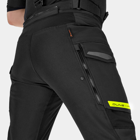 Spodnie motocyklowe SHIMA DUNE FLUO czarny szary żółty fluo