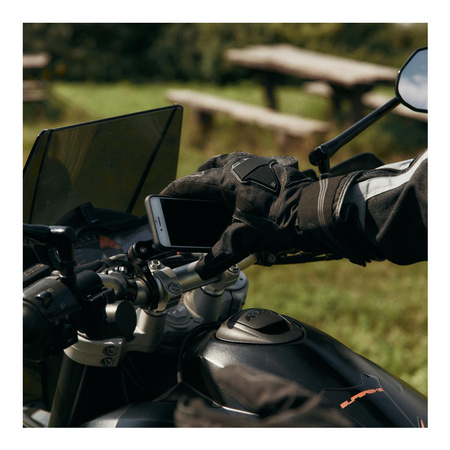 Rękawice motocyklowe skórzane wodoodporne membrana OZONE TOURING WP czarne