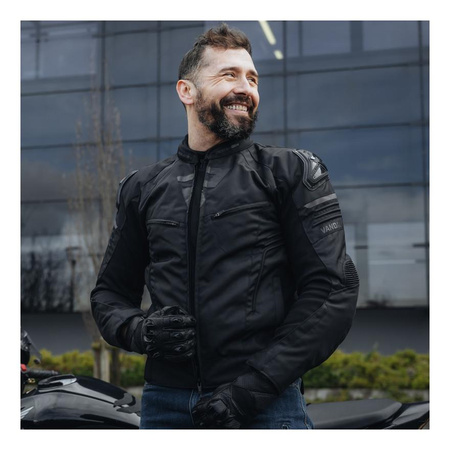 Kurtka motocyklowa tekstylna sportowa/miejska Rebelhorn VANDAL czarny