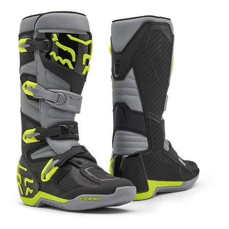 Buty motocyklowe FOX Comp Grey Yellow