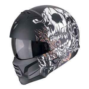 Kask motocyklowy SCORPION EXO-COMBAT II GENESIS BLACK/WHITE/GOLD czarny biały złoty